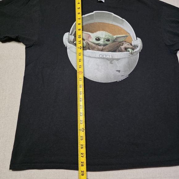 Star Wars The Mandalorian Baby Yoda promo tee shirt black size Xlarge - Picture 6 of 6